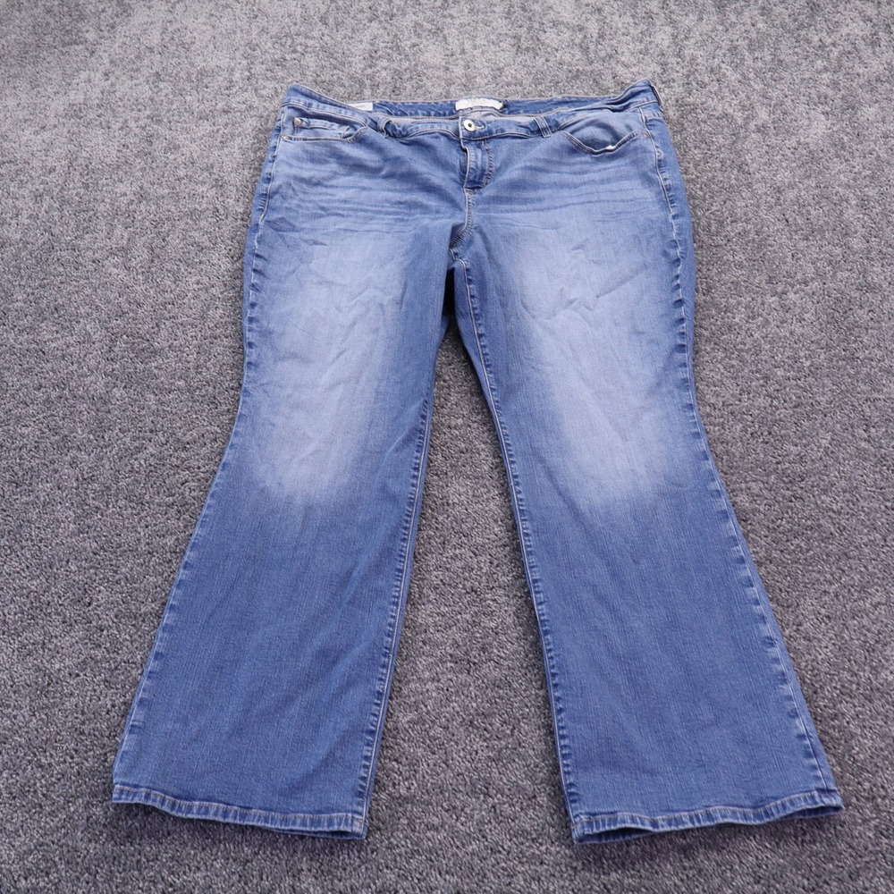 Torrid Slim Boot Jeans Womens 24R Blue Denim Mid Rise Stretch Pants